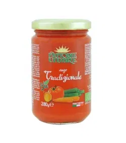 Sauce tomate traditionnelle bio aux légumes- Pot de 280 g