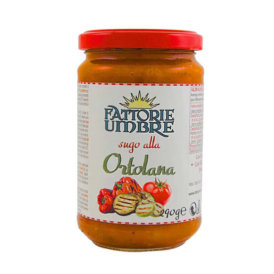 Sauce tomate Ortolana aux légumes grillés - Pot de 280 g